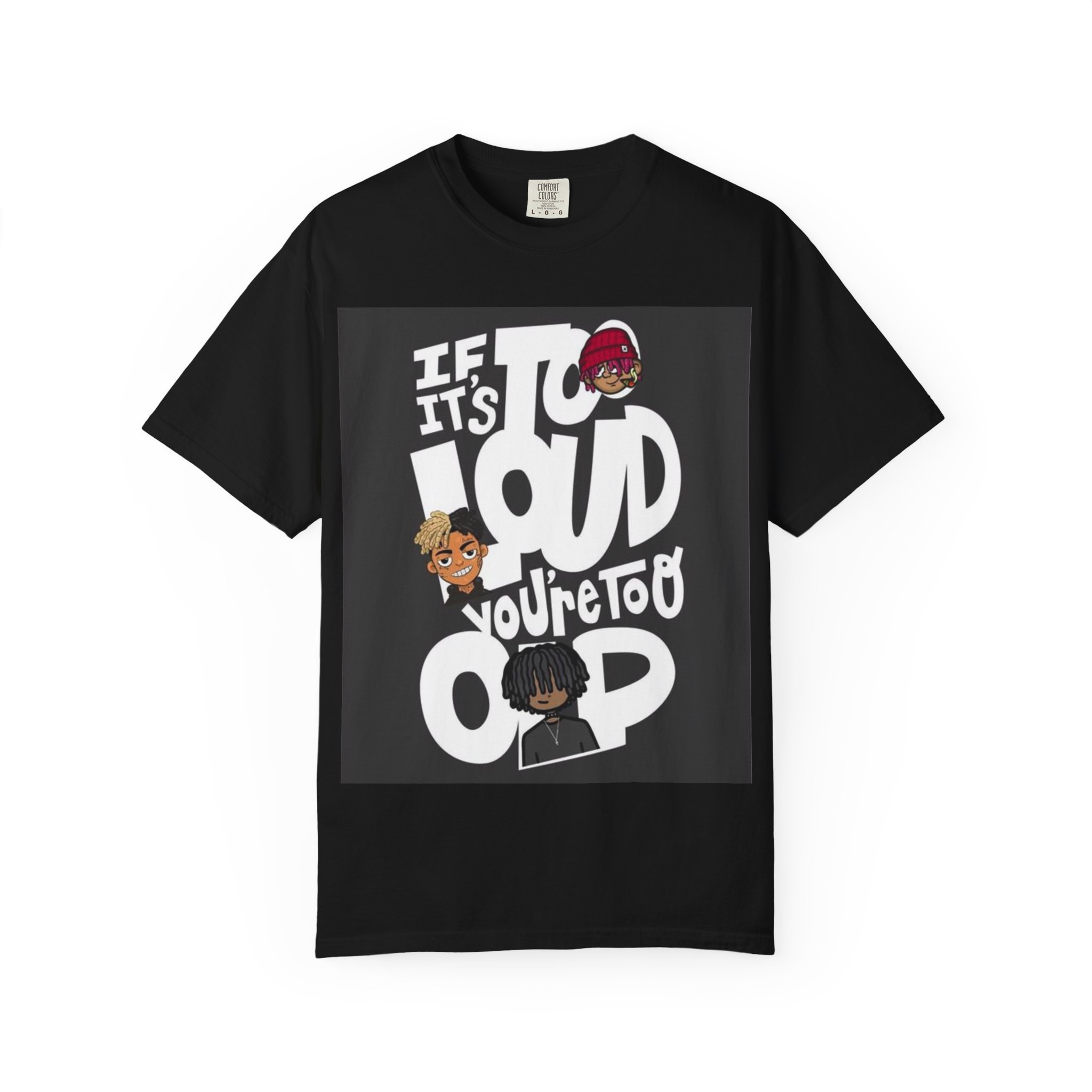Artful  Unisex Graphic T-Shirt - Cool Retro Shut Up Design, Casual Wear, Gift for Friends, Trendy Streetwear, Conversation Starter