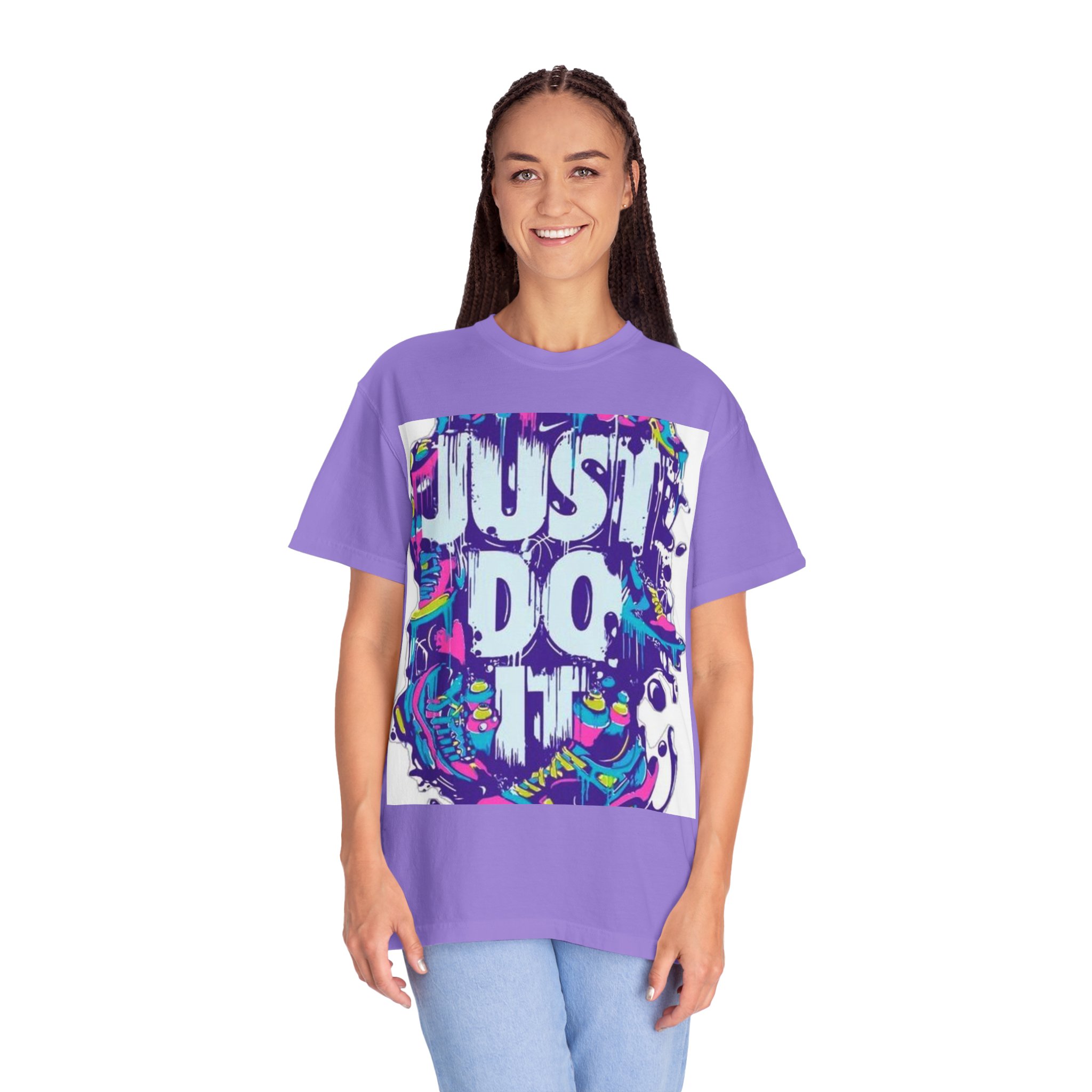 Best Garment-Dyed T-Shirt with Artful Print, Fashion Tee, Casual Wear, Gift Idea, Summer Style, Streetwear