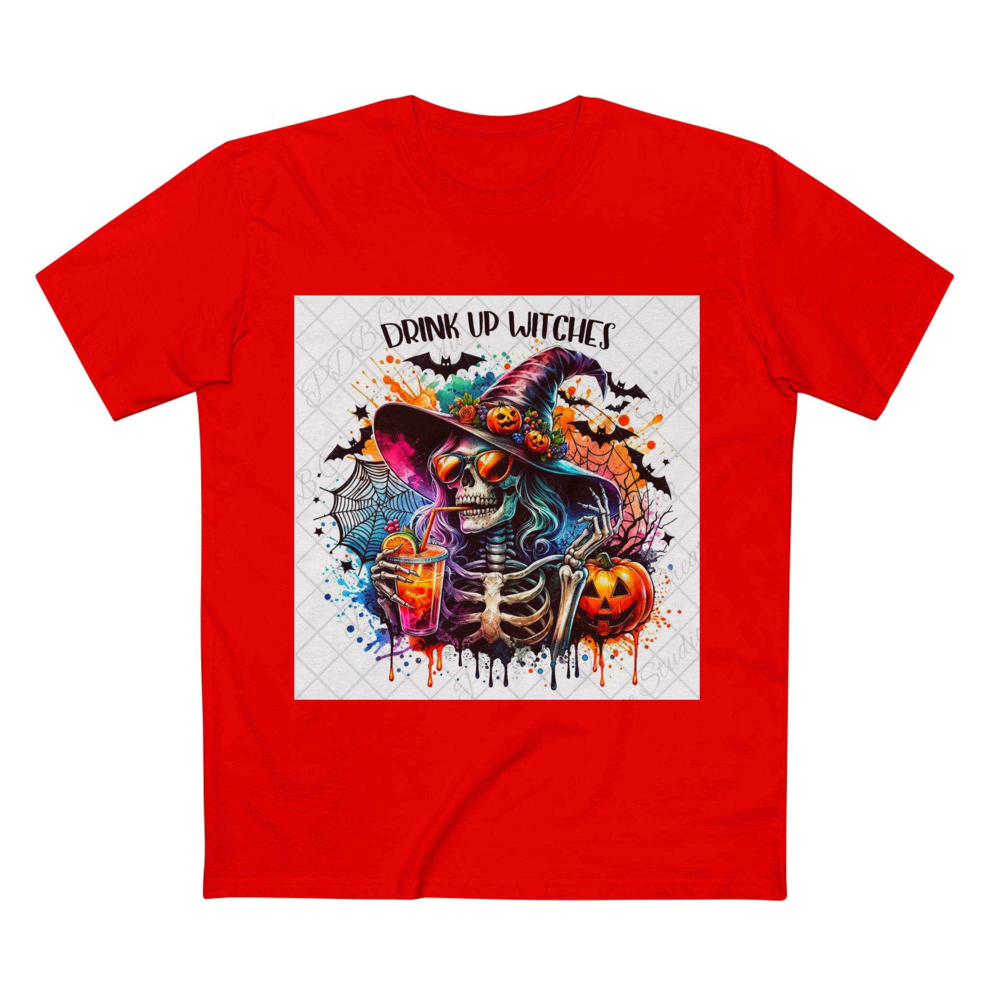 Best Spooky Skeleton Art Tee - 'Drink Up Witches' Halloween Shirt, Graphic ArtfulT-Shirt, Halloween Costume, Fall Fashion, Gift for Her