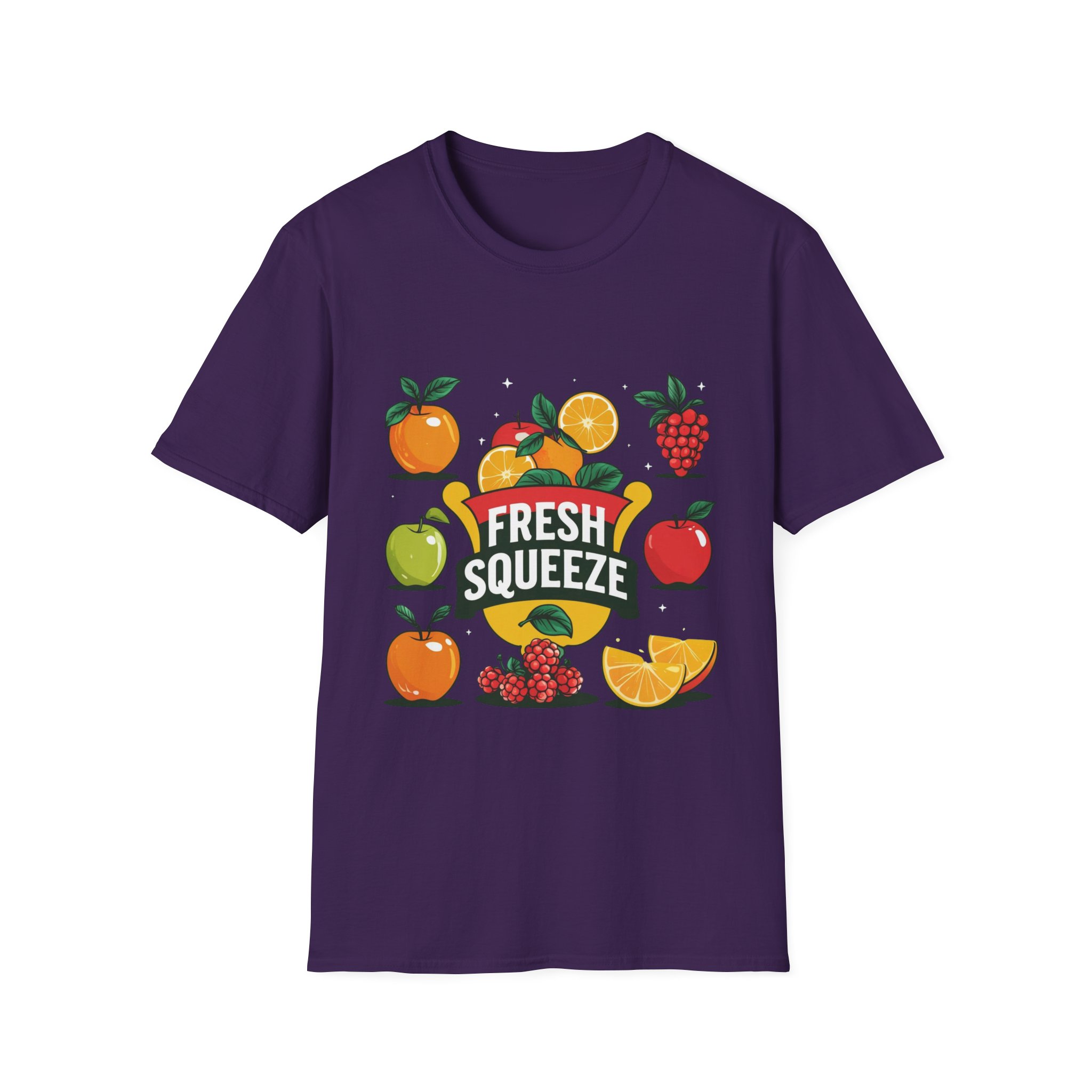 Fresh Squeeze Unisex Softstyle Artful T-Shirt, Fun Fruit Tee, Perfect for Summer, Gift for Juice Lovers, Casual Wear
