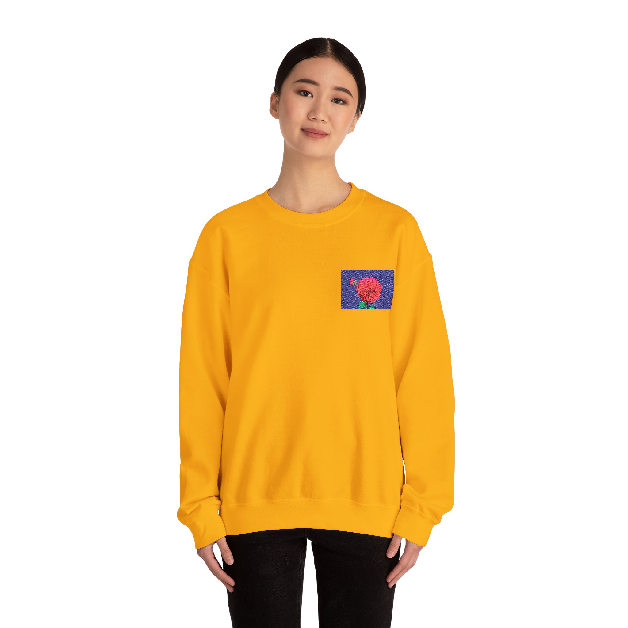 Floral Crewneck Sweatshirt Unisex Cozy Sweatshirt  Artful Gift for Her Floral Design Sweatshirt Casual Fashion